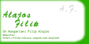 alajos filip business card